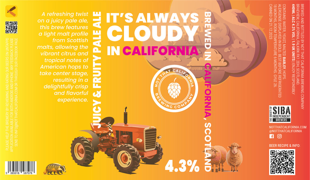 It's Always Cloudy in California (4.3%)